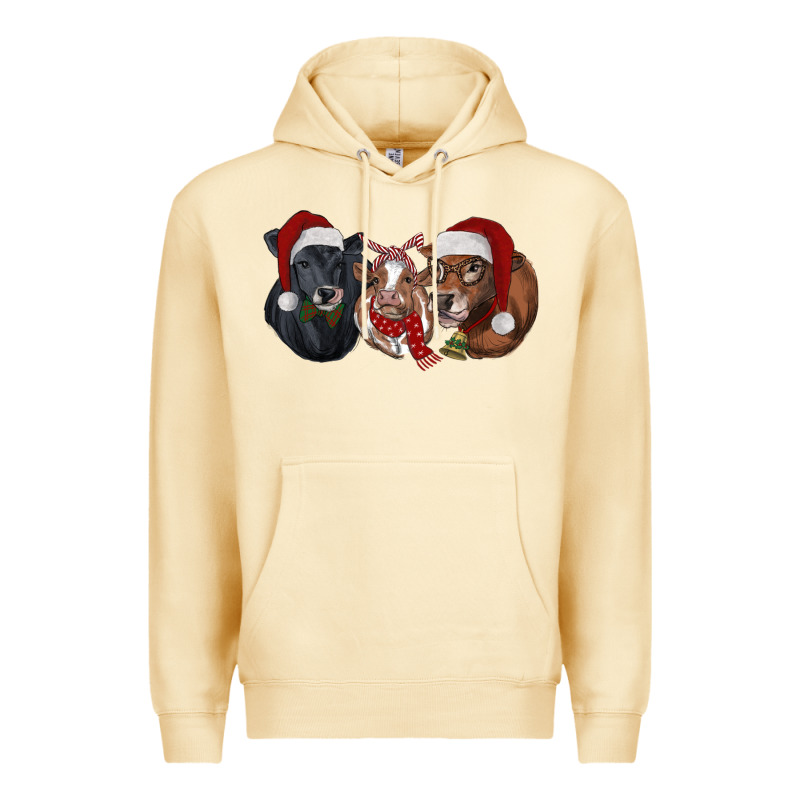 Christmas Heifers Premium Hoodie by RanaPortraitStore | Teevron