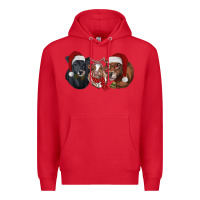 Red christmas heifers Premium Hoodie - RanaPortraitStore