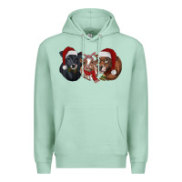 Seafoam christmas heifers Premium Hoodie - RanaPortraitStore