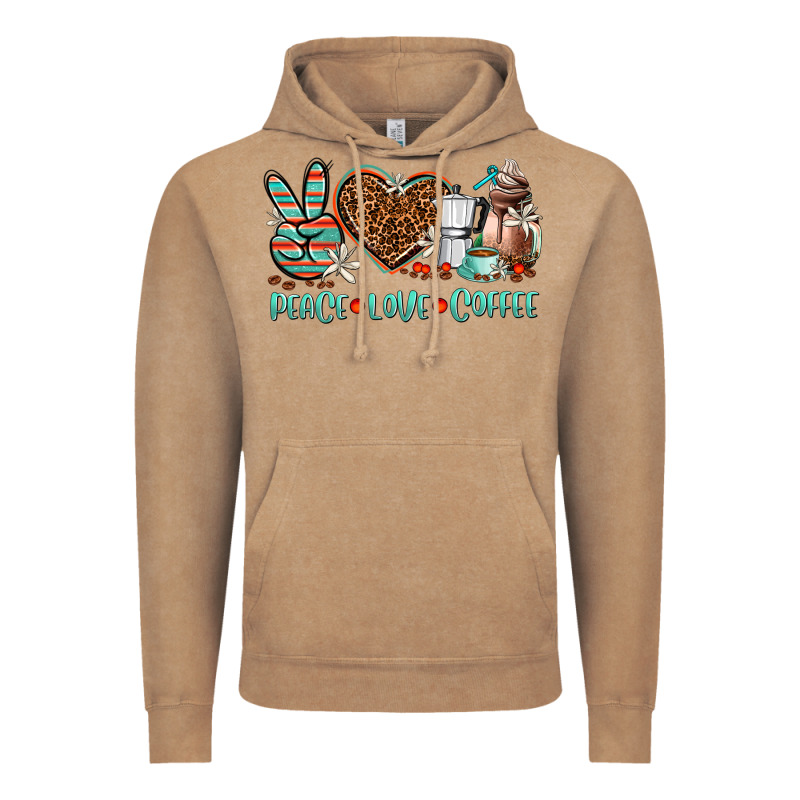 Peace Love Coffee Vintage Hoodie by AdoDesignShop | Teevron