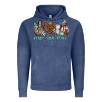 Vintage Denim peace love coffee Vintage Hoodie - AdoDesignShop