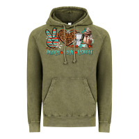 Vintage Olive peace love coffee Vintage Hoodie - AdoDesignShop