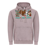 Vintage Zinc peace love coffee Vintage Hoodie - AdoDesignShop