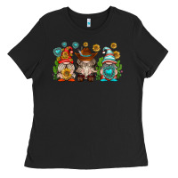 Black western gnomies Ladies Tee - texasbilliewilder