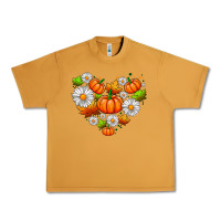 Peanut Butter pumpkin and daisies Urban Heavy Tee - AdoDesignShop