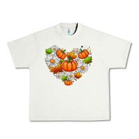 Pistachio pumpkin and daisies Urban Heavy Tee - AdoDesignShop