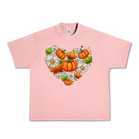 Salmon pumpkin and daisies Urban Heavy Tee - AdoDesignShop