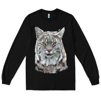 Black Bobcat Head Long Sleeve Tee - LillyAllenDesigns
