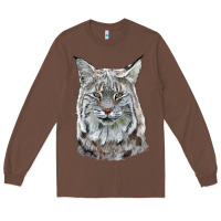 Chestnut Bobcat Head Long Sleeve Tee - LillyAllenDesigns