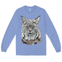 Colony Blue Bobcat Head Long Sleeve Tee - LillyAllenDesigns