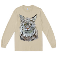 Mushroom Bobcat Head Long Sleeve Tee - LillyAllenDesigns