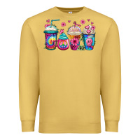 Antique Gold tie dye hippie coffee cups Premium Sweatshirt - Jasminsmagicworld