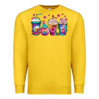Lemon tie dye hippie coffee cups Premium Sweatshirt - Jasminsmagicworld