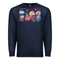 Navy tie dye hippie coffee cups Premium Sweatshirt - Jasminsmagicworld