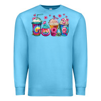 Ocean Blue tie dye hippie coffee cups Premium Sweatshirt - Jasminsmagicworld