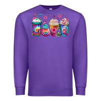 Purple tie dye hippie coffee cups Premium Sweatshirt - Jasminsmagicworld