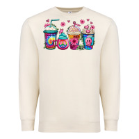 Sandshell tie dye hippie coffee cups Premium Sweatshirt - Jasminsmagicworld