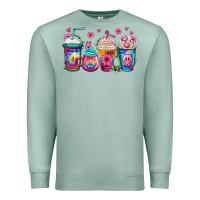 Seafoam tie dye hippie coffee cups Premium Sweatshirt - Jasminsmagicworld
