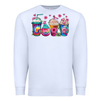 White tie dye hippie coffee cups Premium Sweatshirt - Jasminsmagicworld