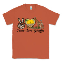 Copper Peace Love Giraffes Classic Tee - LillyAllenDesigns