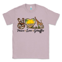 Lilac Peace Love Giraffes Classic Tee - LillyAllenDesigns