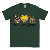 Sports Green Peace Love Giraffes Classic Tee - LillyAllenDesigns