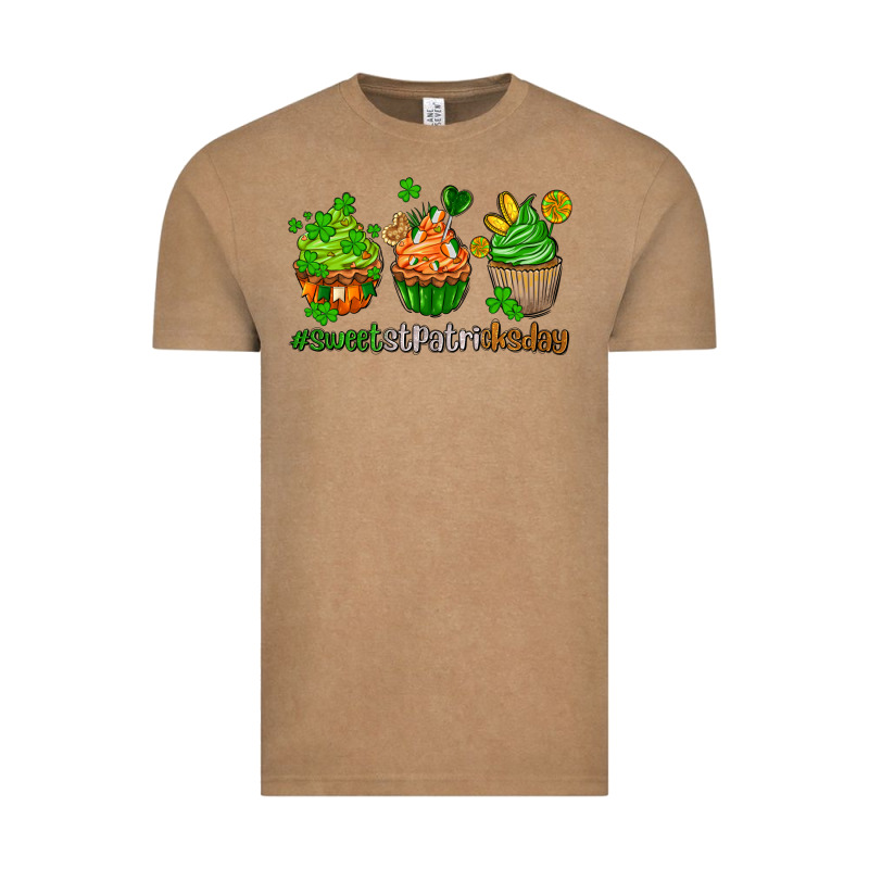 Sweet St Patricks Day Cupcake Vintage Tee by AdoDesignShop | Teevron