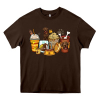 Chocolate Brown labrador retriever coffee cups Heavy Core Tee - Zillion Design Studio