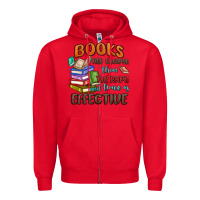 Red books are cheaper than therapy Zipper Hoodie - MaliasSmallBusiness