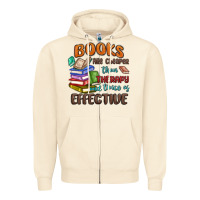 Sandshell books are cheaper than therapy Zipper Hoodie - MaliasSmallBusiness