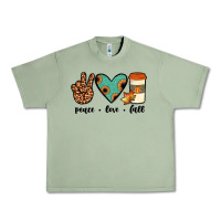 Oil Green peace love fall Urban Heavy Tee - JahusDesignShop