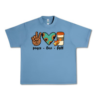 Pebble Blue peace love fall Urban Heavy Tee - JahusDesignShop