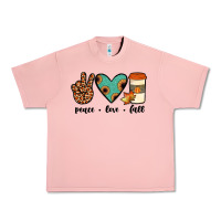 Salmon peace love fall Urban Heavy Tee - JahusDesignShop