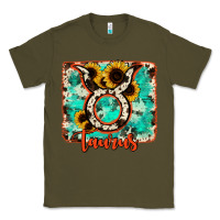 Army Green taurus turquoise cowhide Classic Tee - RanaPortraitStore