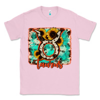 Bubblegum Pink taurus turquoise cowhide Classic Tee - RanaPortraitStore