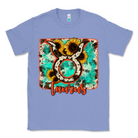 Colony Blue taurus turquoise cowhide Classic Tee - RanaPortraitStore