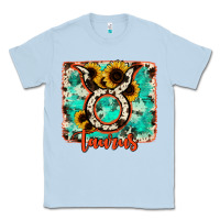 Dusty Blue taurus turquoise cowhide Classic Tee - RanaPortraitStore