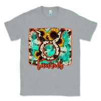 Heather Grey taurus turquoise cowhide Classic Tee - RanaPortraitStore