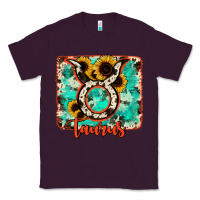 Plum taurus turquoise cowhide Classic Tee - RanaPortraitStore
