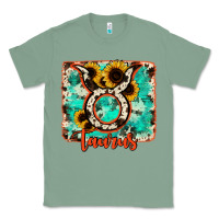 Sage taurus turquoise cowhide Classic Tee - RanaPortraitStore