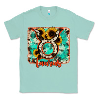 Seafoam taurus turquoise cowhide Classic Tee - RanaPortraitStore