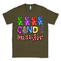 Army Green candy monster with jelly bear Classic Tee - AdoDesignShop