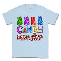Dusty Blue candy monster with jelly bear Classic Tee - AdoDesignShop