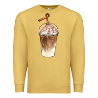 Antique Gold iced coffee with cream Premium Sweatshirt - BarkalooDesign