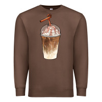 Chestnut iced coffee with cream Premium Sweatshirt - BarkalooDesign