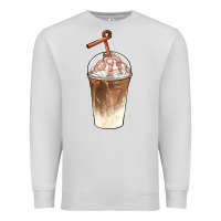 Dove Grey iced coffee with cream Premium Sweatshirt - BarkalooDesign