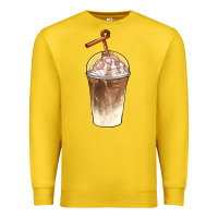 Lemon iced coffee with cream Premium Sweatshirt - BarkalooDesign