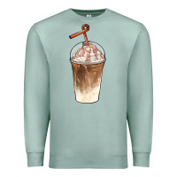 Seafoam iced coffee with cream Premium Sweatshirt - BarkalooDesign