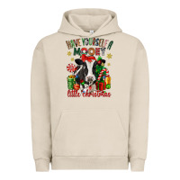 Pigment French Oak have yourself a little christmas cow Urban Hoodie - CowGirlArtShop
