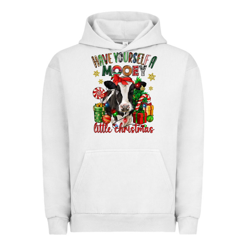 Have Yourself A Little Christmas Cow Urban Hoodie by CowGirlArtShop | Teevron